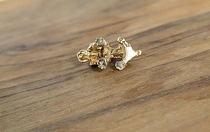 Adorable 14K Gold Cocker Spaniel Bobblehead Charm - Stamped 14K - Gold Charm - Yellow Gold Charm - Bobblehead Cocker Spaniel Charm