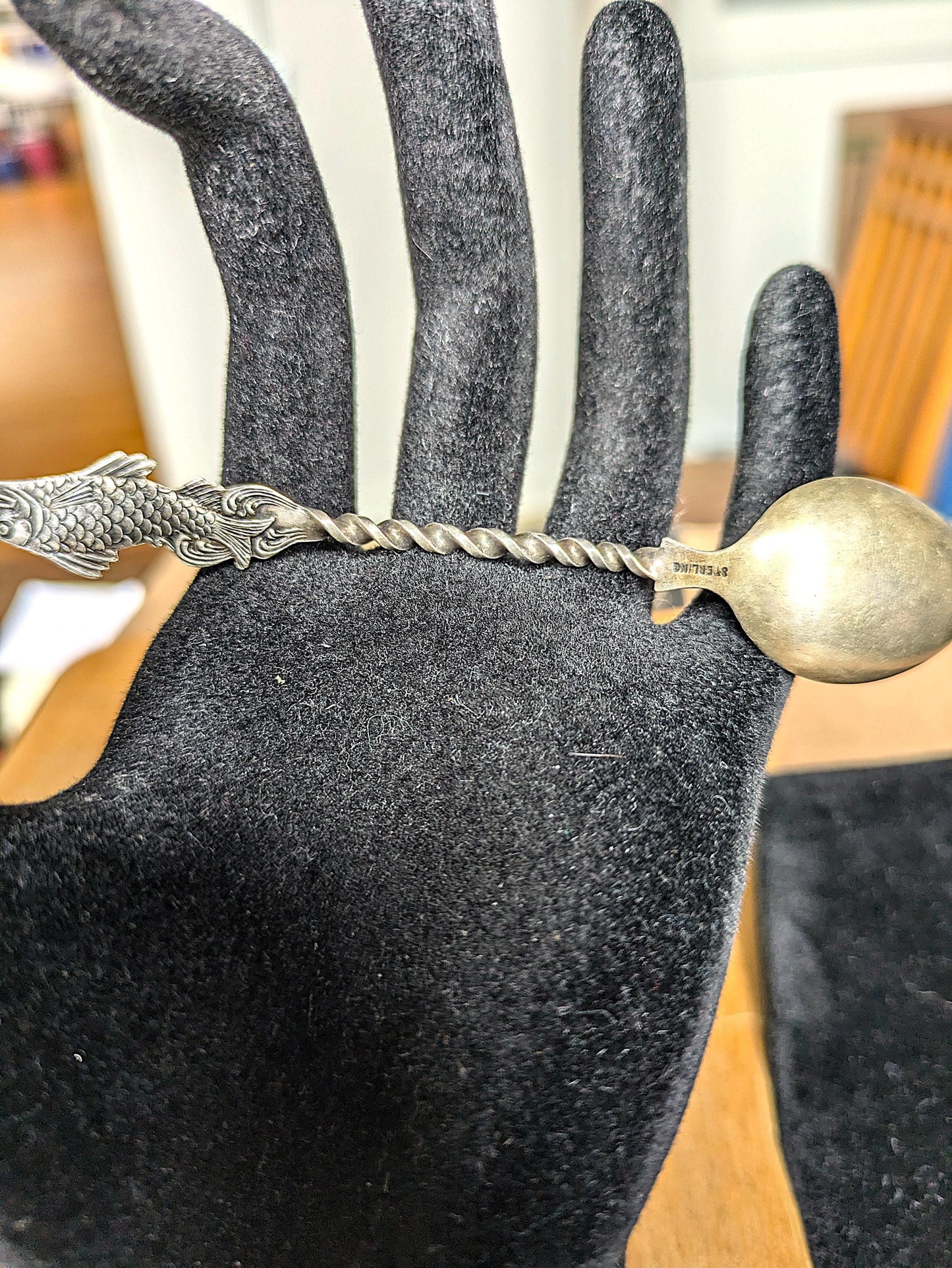 Vintage Sterling Silver Catalina Island California Souvenir Fish Spoon - Souvenir Fish Spoon - Catalina Island Sterling Silver Spoon