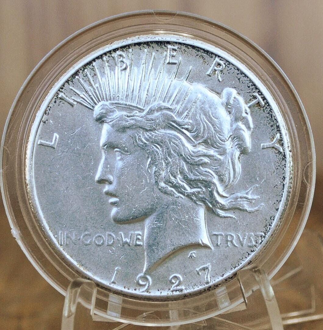 1927-S Peace Silver Dollar - Choose by Grade / Condition - San Francisco Mint - 1927 S Silver Dollar 1927S Peace Dollar Key Date