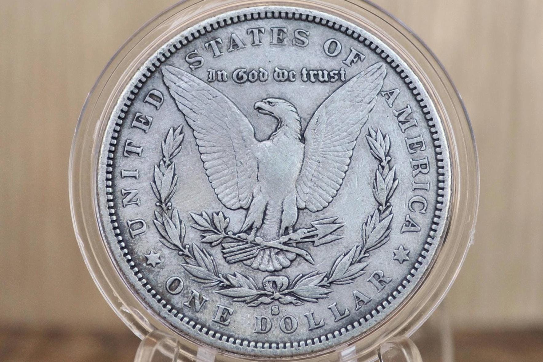 1904-S Morgan Silver Dollar - Fine Details, Cleaned - 1904 S Morgan Dollar - 1904 S Mint Silver Dollar - Better Date!