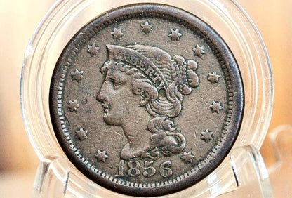 1856 Braided Hair Large Cent - Choose by Coin - 1856 Coronet Large Cent - 1856 US Cent, 1856 Large Cent