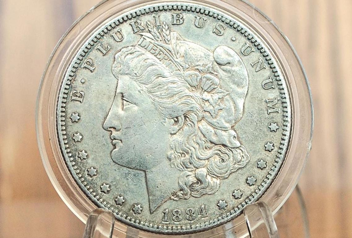 1884-S Morgan Silver Dollar - Choose by Grade / Condition - Semi-Key Date - San Francisco Mint 1884 S Mint Morgan Dollar 1884S, Low Mintage