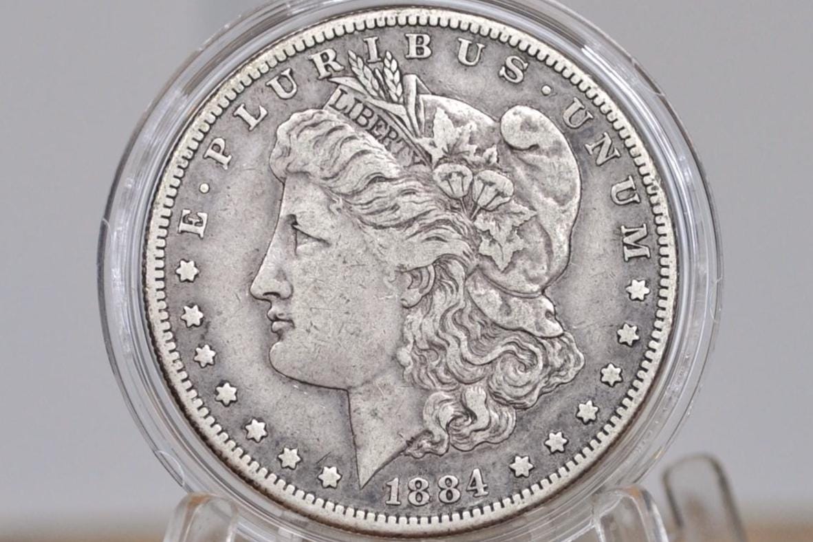 1884-S Morgan Silver Dollar - Choose by Grade / Condition - Semi-Key Date - San Francisco Mint 1884 S Mint Morgan Dollar 1884S, Low Mintage