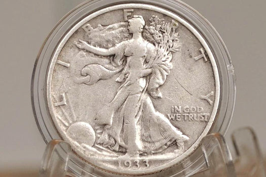 1933-S Walking Liberty Silver Half Dollar - Choose by Grade / Condition - San Francisco Mint - 1933S 1933 S Half Dollar - WLH 1933 S