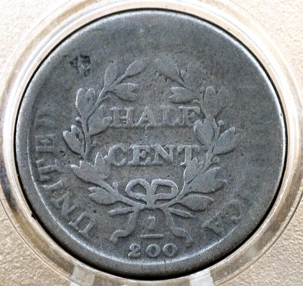 1808 Half Cent - G (Good) - 1808 Draped Bust Half Cent - Great Collection Addition