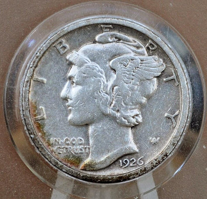 1926 Mercury Silver Dime P,D,S - Choose by Mint Mark and Grade - 1926 Silver Dime 1926 D Mercury Dime 1926 S Winged Liberty Head Dime