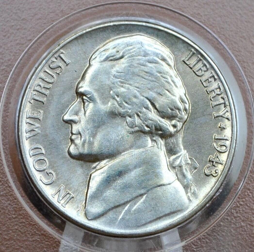 1943-1945 Silver War Nickels - Pds, Choose By Date, Mint Mark & Grade - 35% Silver War Nickels 1943 P 1944 D 1945 S Jefferson Silver Wwii