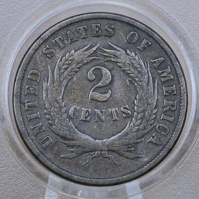 1871 Two Cent US Coin - Choose by Grade / Condition - Civil War Era - 1871 2 Cent Piece 1871 US Two Cent Coin