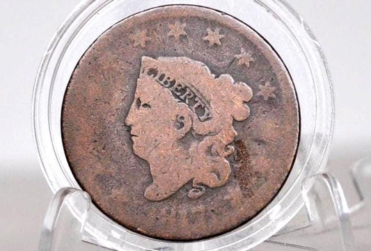 1817 Large Cent 13 Stars - Cull / Corrosion - US Large Cent - 1817 Coronet Liberty Head Large Cent - Thirteen Stars - 1817 Matron Cent