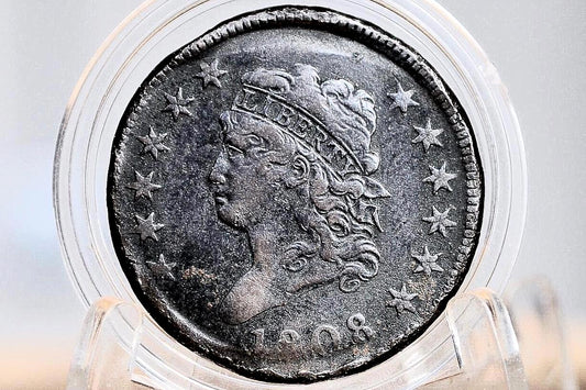 1808 Capped Bust Large Cent - XF Detail, Damaged - Incredible Detail - Great Type Coin - US Large Cent 1808 One Cent US