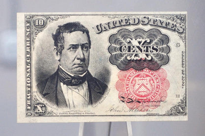 1874 5th Issue Fractional Currency 10 Cent - Choose by Grade/Condition - Long Key Seal - Fifth Issue Fractional Ten Cents Note - Fr. 1265