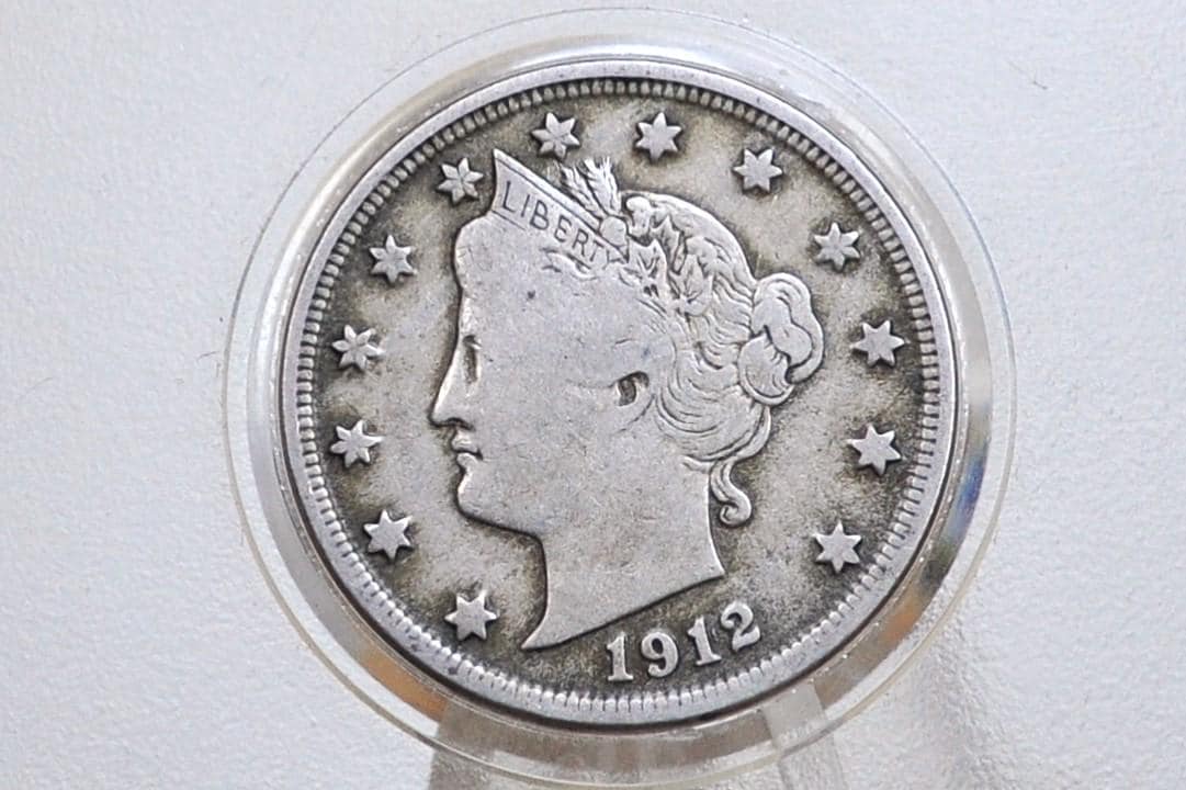 1912 D Liberty Head Nickel - G-VG (Good to Very Good) Grade / Condition - Denver Mint - Liberty Nickel 1912 D Nickel 1912-D V Nickel