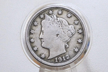 1912 D Liberty Head Nickel - Choose by Grade / Condition - Denver Mint - Liberty Nickel 1912 D Nickel 1912-D V Nickel