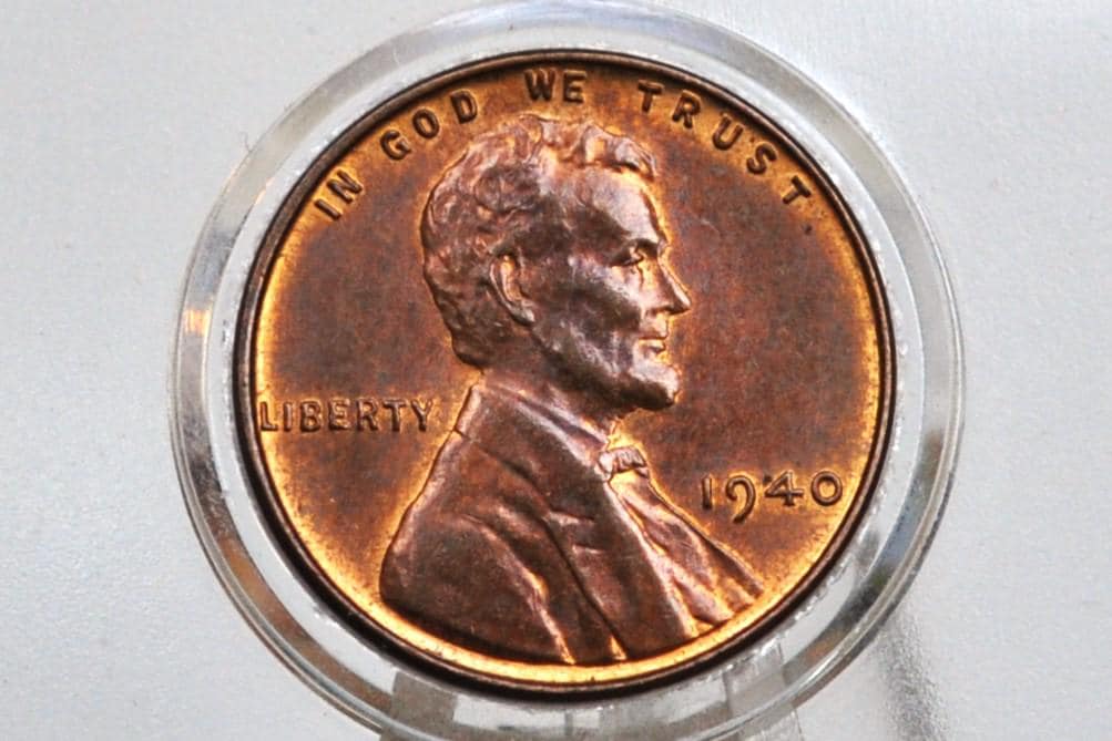 1940 P,D,S Wheat Pennies - XF/AU Grade / Condition - Philly, Denver, San Fran Mints - Wheat Back Cent 1940 D Wheat Ear Lincoln Cent 1940 S