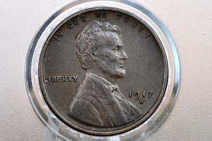 1917 P,D,S Wheat Pennies - Choose by Mint & Grade - 1917D Wheat Ear Cent 1917 S Wheat Back Penny 1917 Wheat Cent