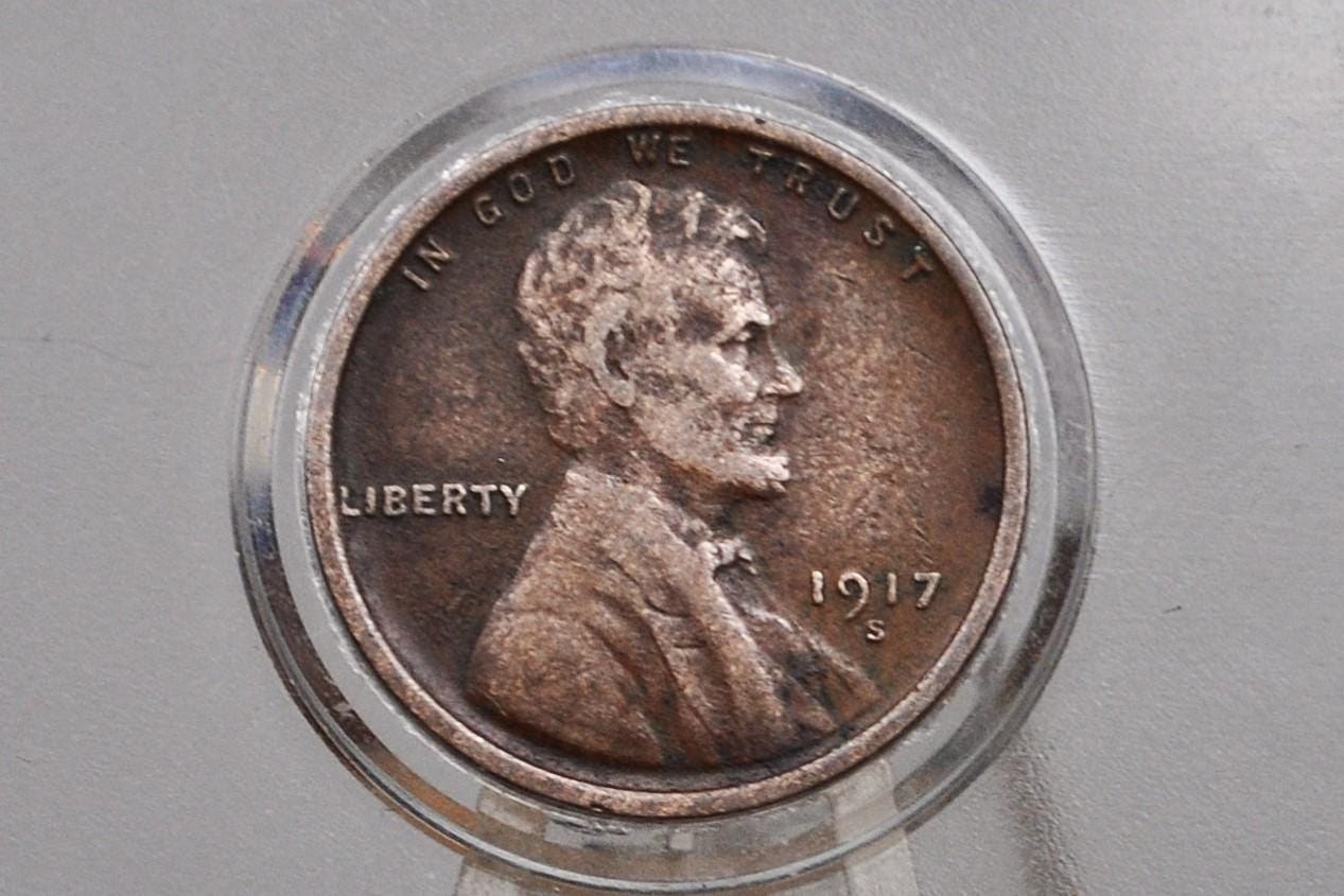 1917 P,D,S Wheat Pennies - Choose by Mint & Grade - 1917D Wheat Ear Cent 1917 S Wheat Back Penny 1917 Wheat Cent