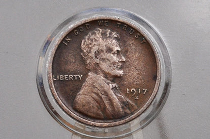 1917 P,D,S Wheat Pennies - Choose by Mint & Grade - 1917D Wheat Ear Cent 1917 S Wheat Back Penny 1917 Wheat Cent