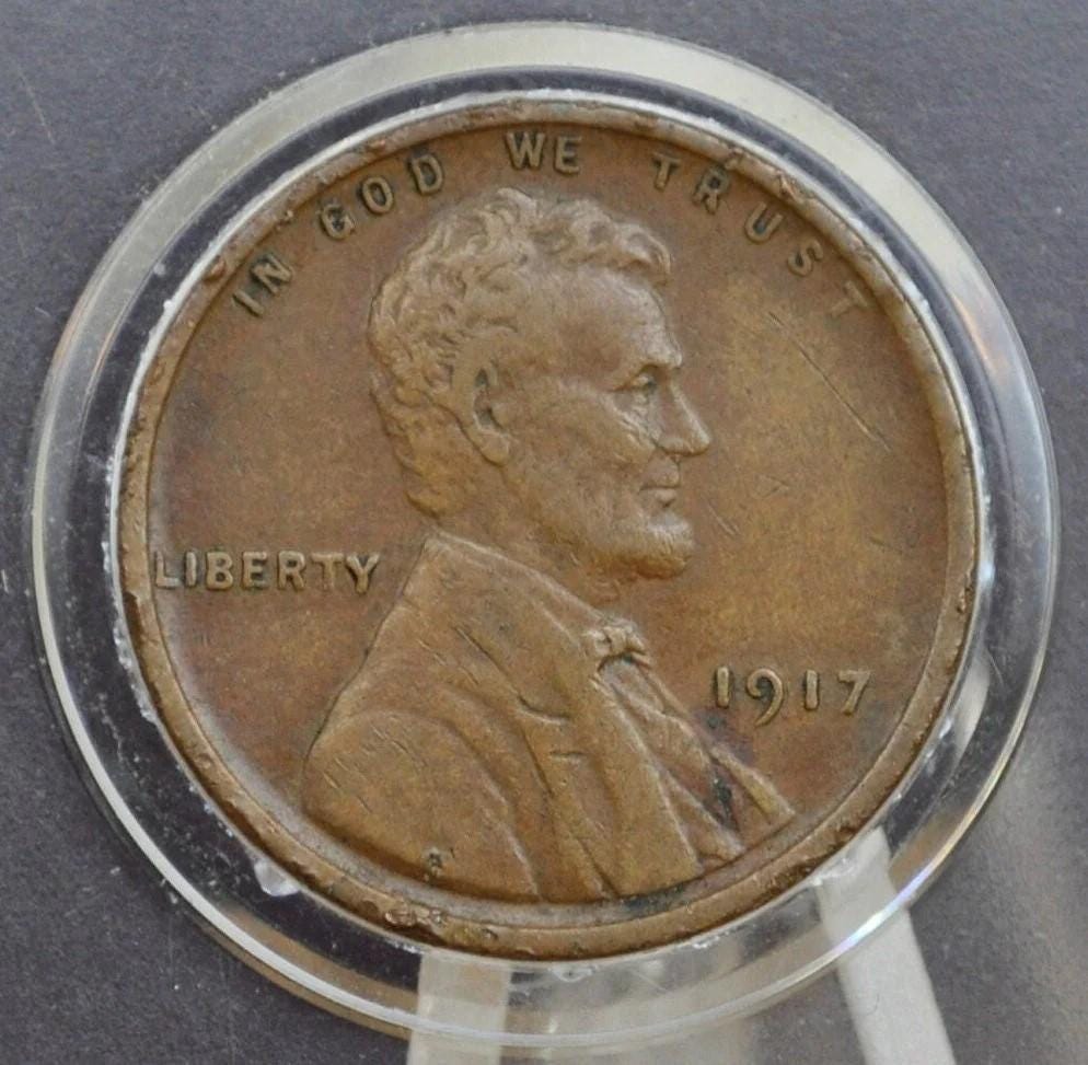 1917 P,D,S Wheat Pennies - Choose by Mint & Grade - 1917D Wheat Ear Cent 1917 S Wheat Back Penny 1917 Wheat Cent