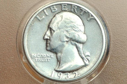 1932-D Washington Silver Quarter - Choose by Grade / Coin - Denver Mint - Key Date Washington 1932D Quarter