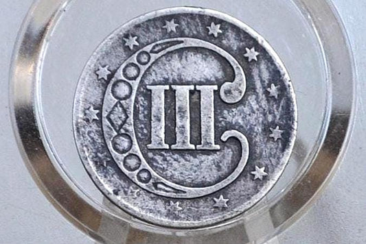 1852 Three Cent Silver US Coin - Choose by / Grade / Condition - 1852 3 Cent - Trimes / Silver 3 Cent Pieces - Good Type Coin