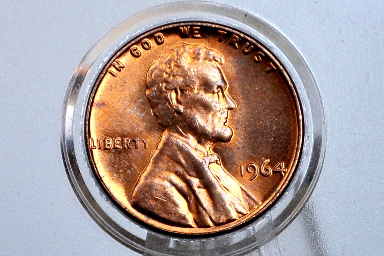 1964 P,D,S Lincoln Memorial Penny - BU - Philadelphia, Denver, San Francisco Mints - Collectible Coin - 1964 P 1964 D 1964 S Memorial Cent