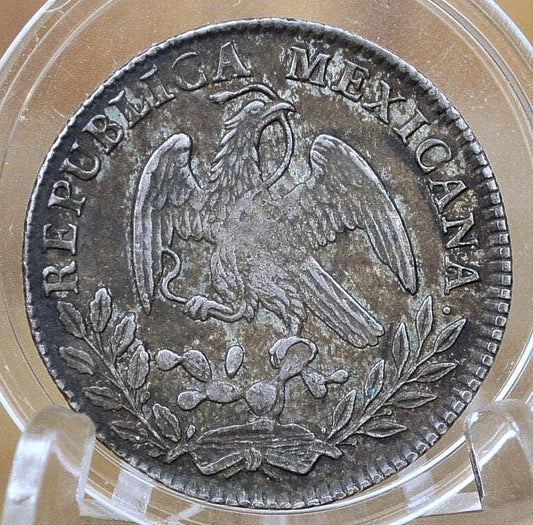 1868 Silver 2 Reales Mo Ph Mexico - Xf (Extremely Fine) Grade / Condition - Mexican Two Reales 1868 Silver Mexican Coin, 90% Silver, Mo P.h.