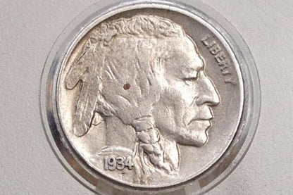 1934 D Buffalo Nickel - Choose by Grade / Condition - 1934-D Nickel 1934D Indian Head Nickel 1934 D - Denver Mint