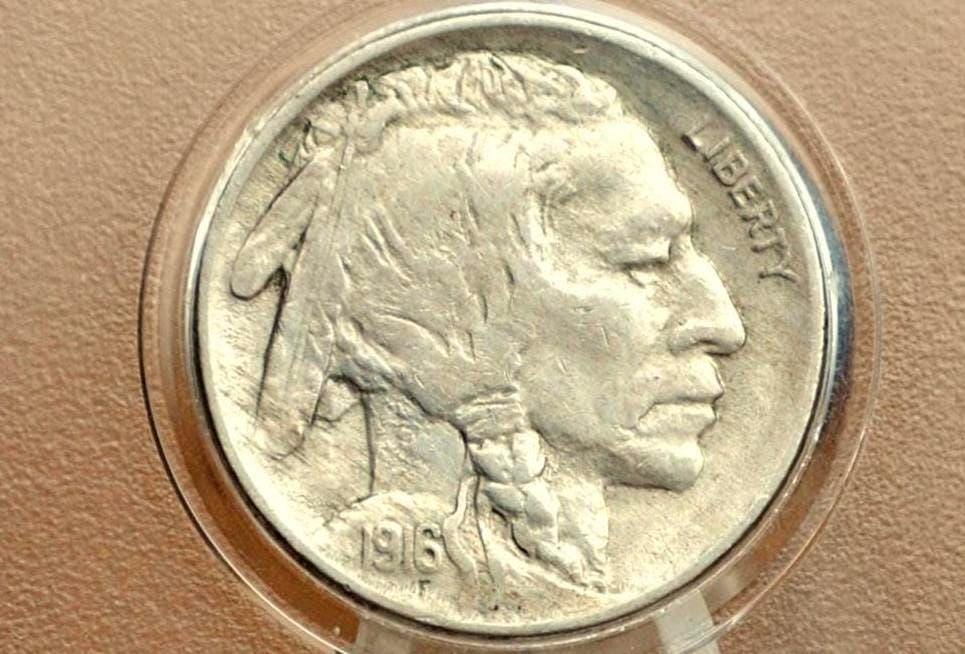 1916 Buffalo Nickels P,D,S - Choose By Mint & Grade! - 1916 P Buffalo Nickel 1916D Nickel 1916S - Vintage Us Coin