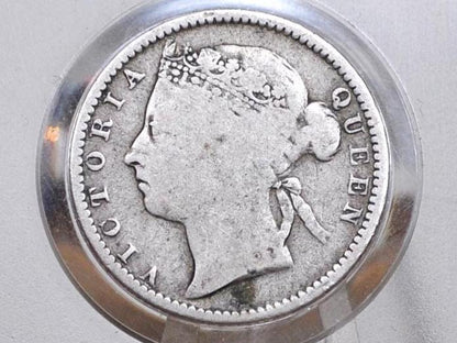 1898 Silver British Straits Settlements 20 Cents - XF/AU Condition - King George V -