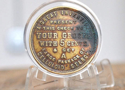 Lot of 2 Black Trade tokens - Two Black trade token lot (Copy)