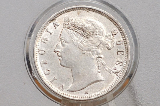 1897 Silver British Straits Settlements 20 Cents - Uncirculated Condition - King George V -