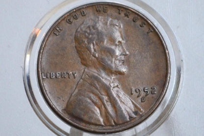 1952 P,D,S Wheat Pennies - Choose by Mint & Grade - Collectible Coin - San Francisco Mint, Denver Mint, Philadelphia Mint 1952 Pennies