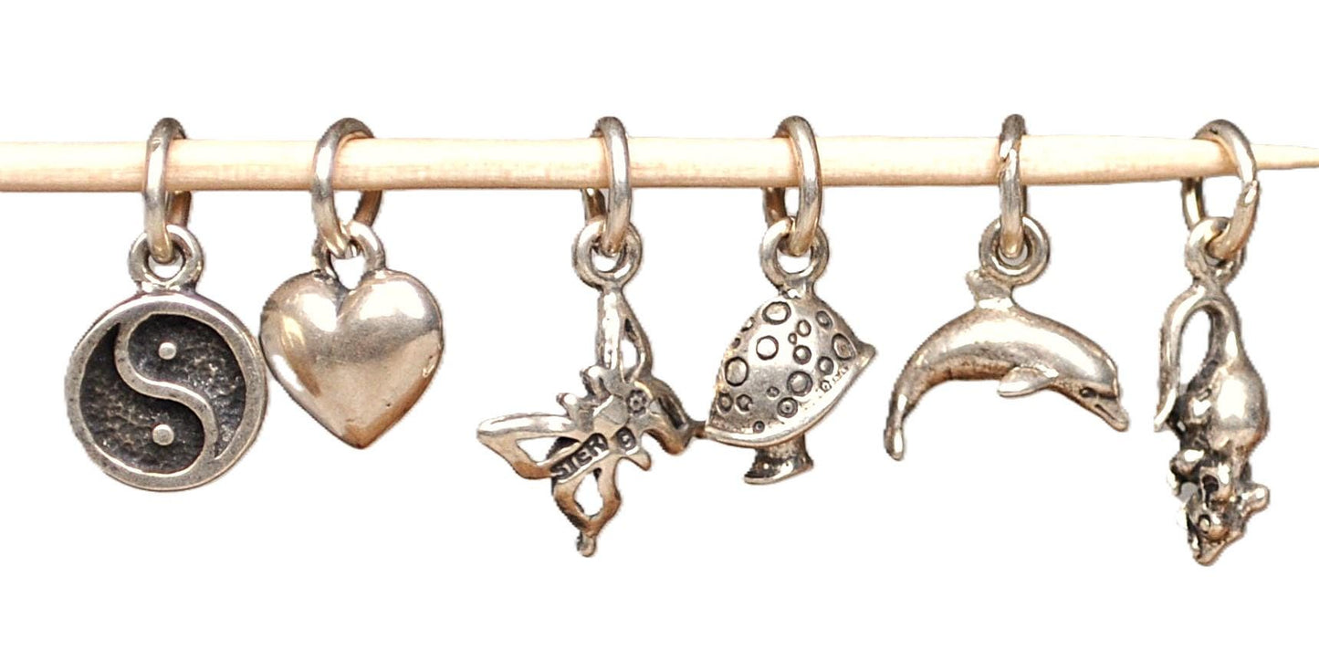 Vintage Sterling Silver Micro Charms! Choose by Micro Charm! Cross Charms, Ankh Charms, Animal Charms, Moon Charms, + more!