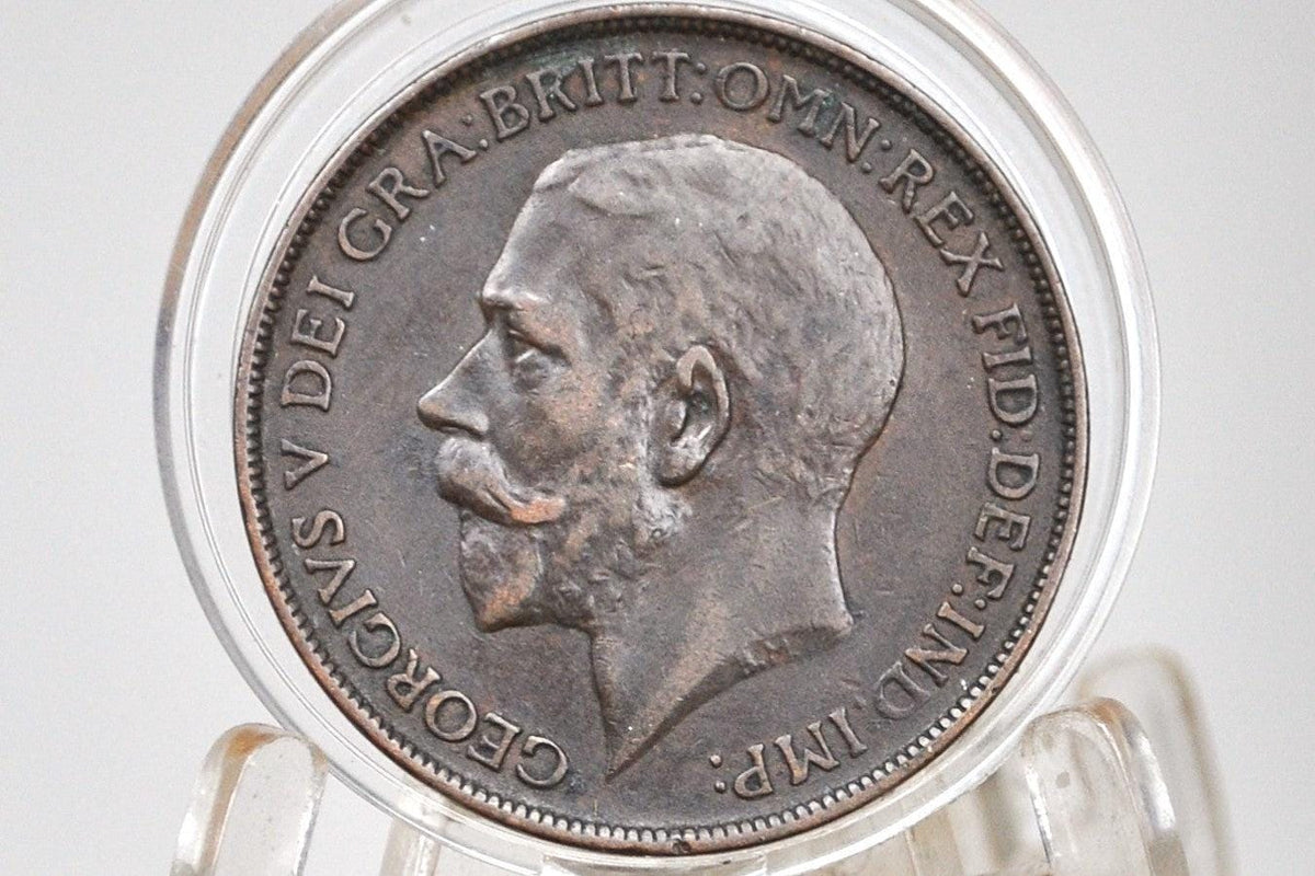 1911 Great Britain One Penny - Choose by Grade / Coin - UK Penny 1911 - Higher Grades