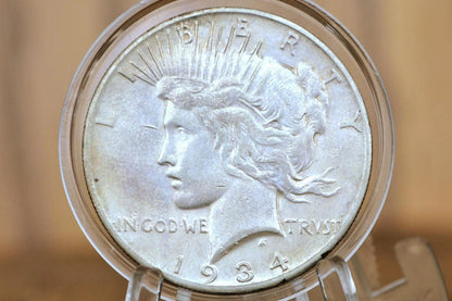 1934 Peace Dollar - Choose by Grade - 1934 P Peace Silver Dollar - Philadelphia Mint - Better Date & Mint Silver Dollar 1934 P