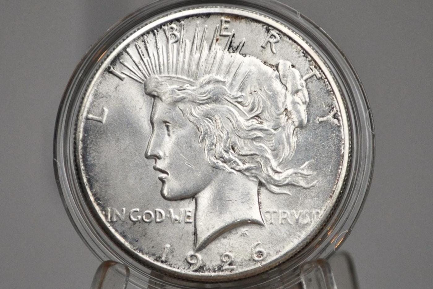 1926 Peace Silver Dollar - Choose By Grade - Philadelphia Mint - 1926 P Silver Dollar 1926 P Peace Dollar, Better Date