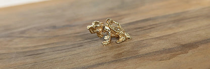 Adorable 14K Gold Cocker Spaniel Bobblehead Charm - Stamped 14K - Gold Charm - Yellow Gold Charm - Bobblehead Cocker Spaniel Charm