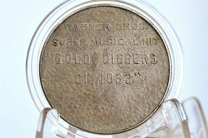 Warner Brothers Gold Diggers of 1933 Movie Token - 1933 Movie Token Warner Brothers Gold Diggers