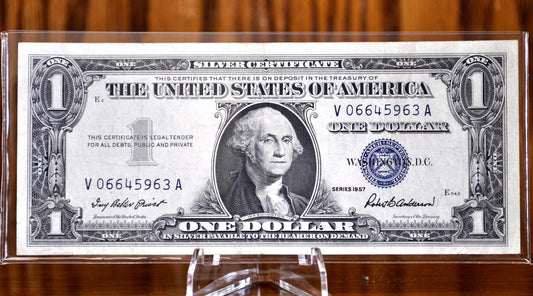 1957 Silver Certificate - Choose by Grade / Condition - 1 Dollar Silver Certificates 1957 Blue Seal Certs
