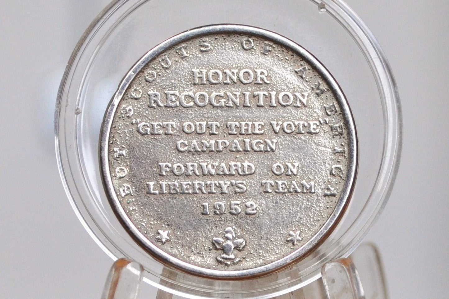Honor Recognition Get Out and Vote Campaign Boy Scouts of America 1952 - 1952 Get out and Vote Campaign George Washington Medal