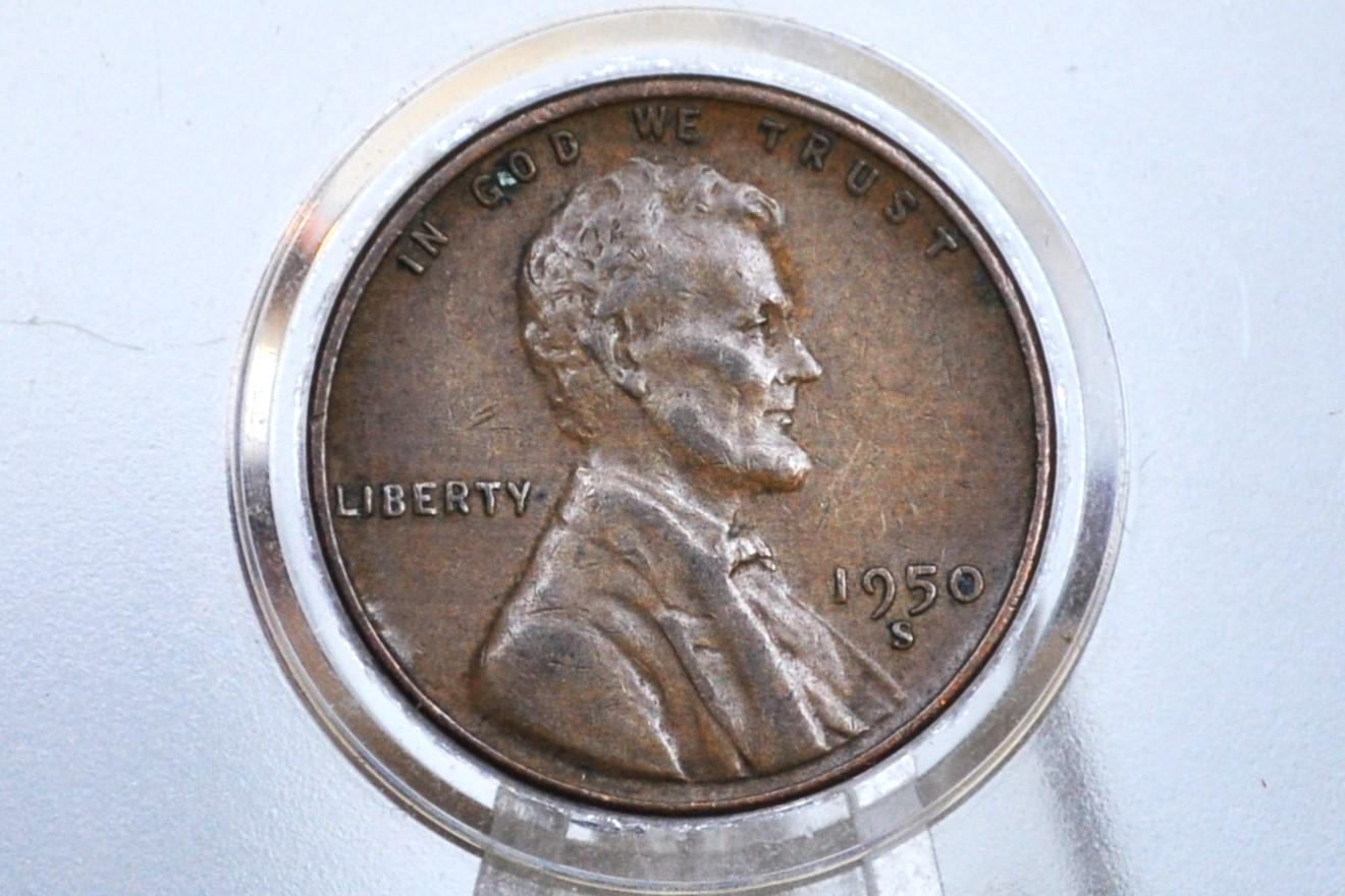 1950 P,D,S Wheat Pennies - Choose by Mint & Grade - 1950 S Wheat Cent 1950 D Penny 1950 Wheat Ear Cent 1950 S Cent