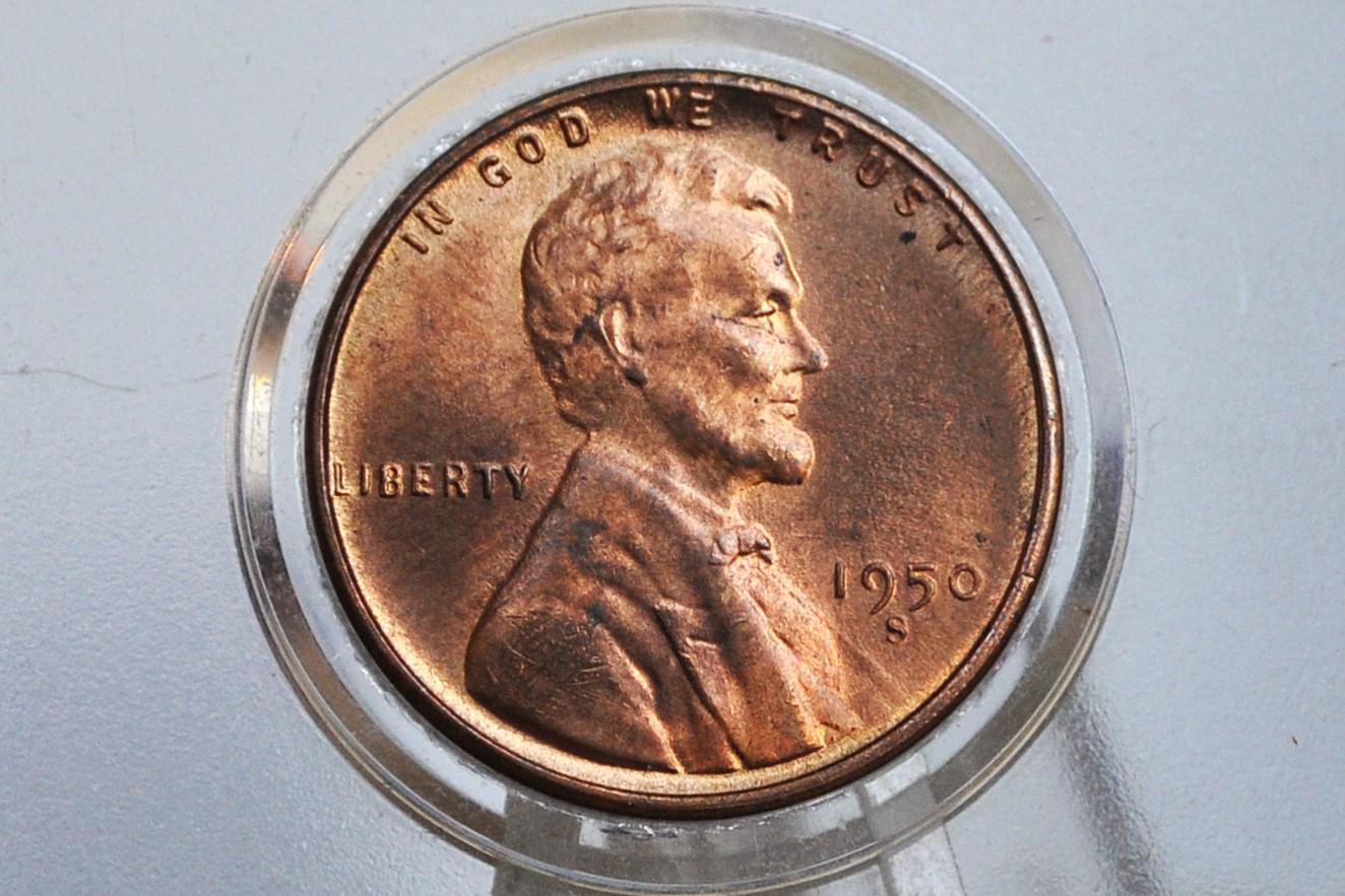1950 P,D,S Wheat Pennies - Choose by Mint & Grade - 1950 S Wheat Cent 1950 D Penny 1950 Wheat Ear Cent 1950 S Cent