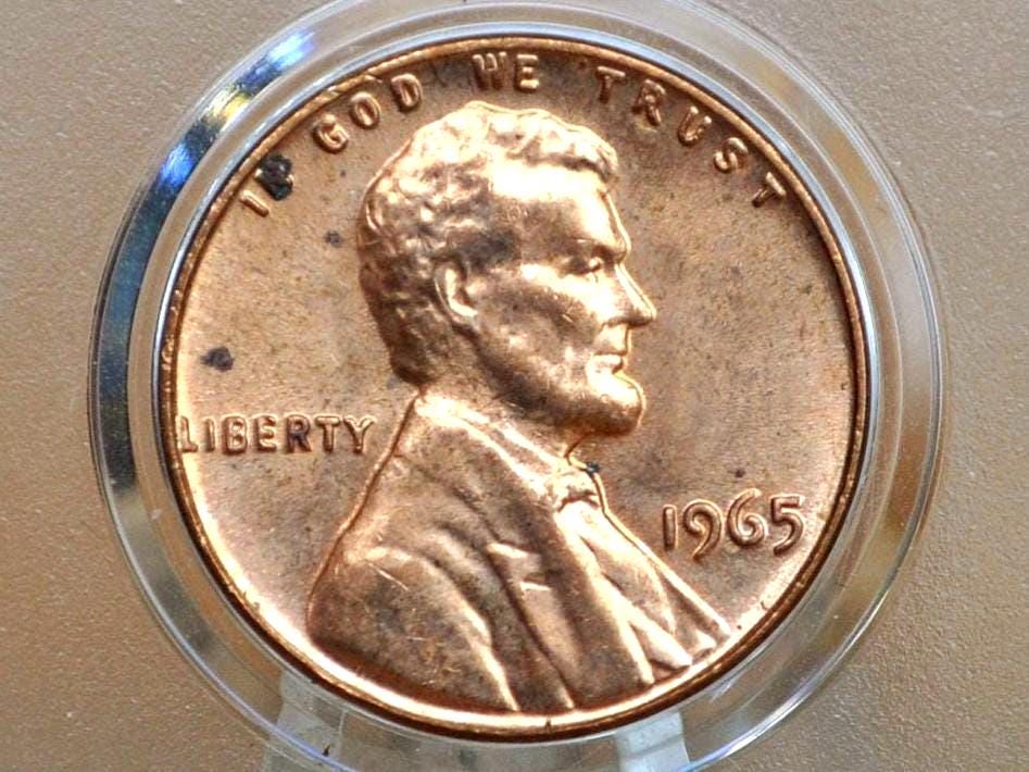 1965 Memorial Penny - Choose by Grade - Collectible Coin - Lincoln Cent 1965 US 1 Penny