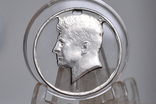 Handmade John F. Kennedy Half Dollar Cutout - JFK Commemorative Token - Kennedy Half Dollars - Handcrafted Tokens