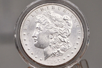 1897 Morgan Silver Dollar - Choose by Grade / Condition - 1897 P Morgan Silver - 1897P Silver Dollar; Better Date