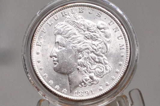 1891 Morgan Silver Dollar - Choose by Grade / Condition - 1891 P Morgan Dollar - 1891 Silver Dollar Philadelphia Mint -