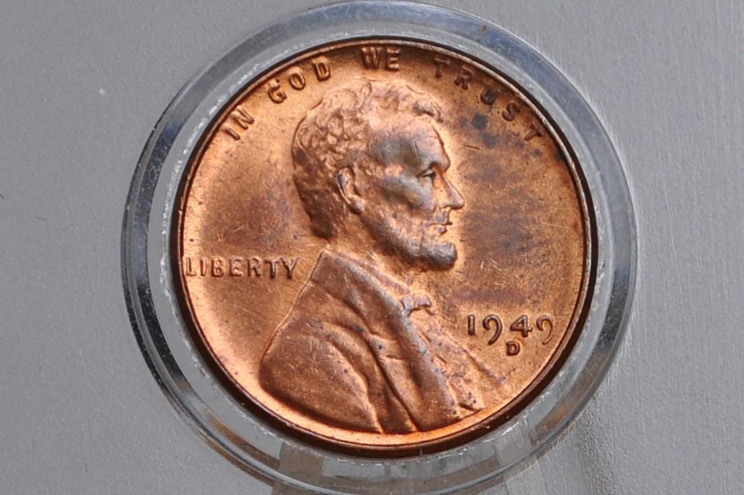 1949 P,D,S Wheat Pennies - XF (Extremely Fine) Grade / Condition - San Francisco Mint Denver, Philly- 1949S Wheat Ear Cent 1949 D Cent 1949P