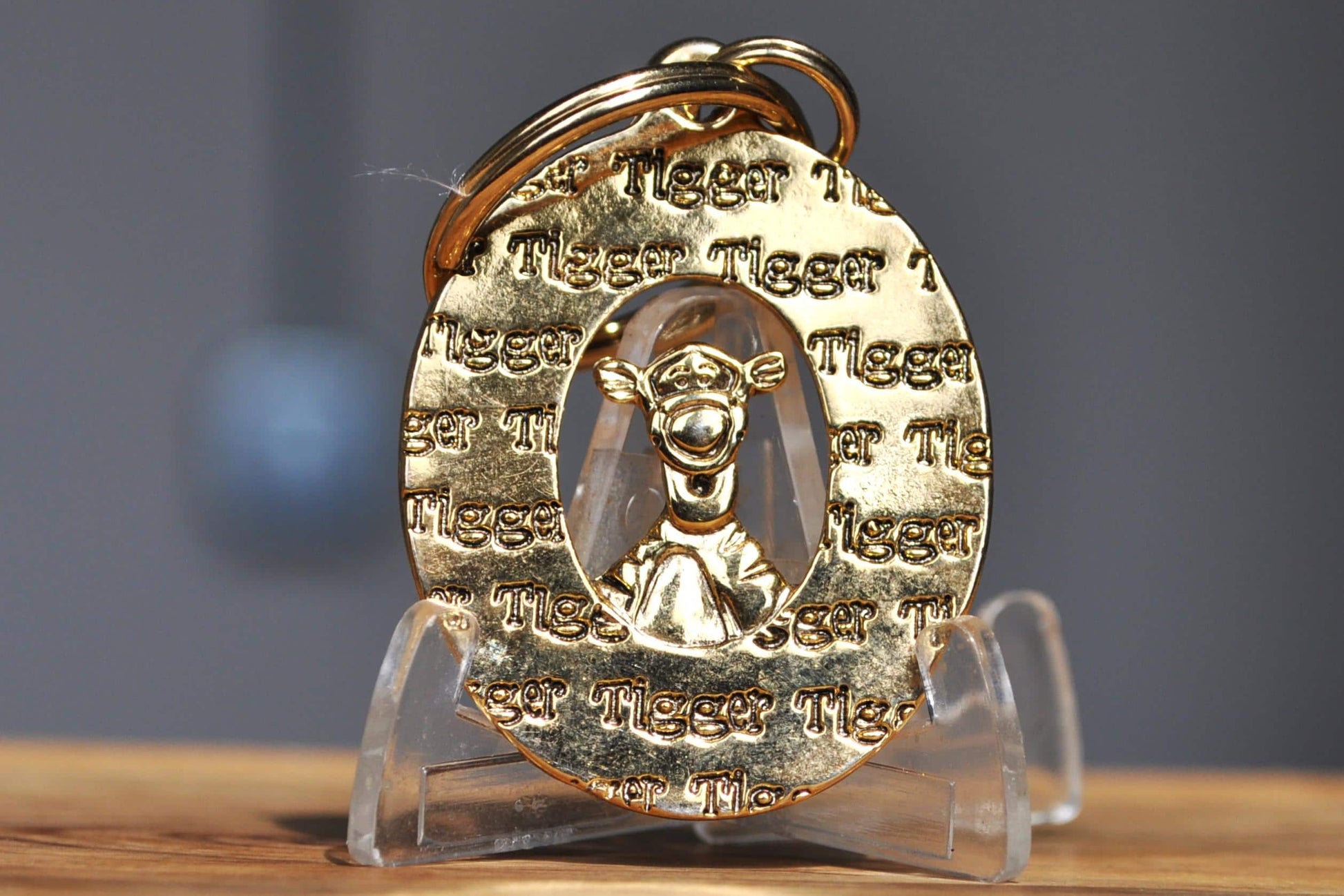 Amazing Golden Tigger Keychain Charm - Gold-Tone Tigger Keychain Charm - Christopher Robin's Golden Tigger Charm