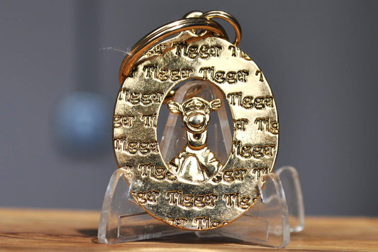 Amazing Golden Tigger Keychain Charm - Gold-Tone Tigger Keychain Charm - Christopher Robin's Golden Tigger Charm