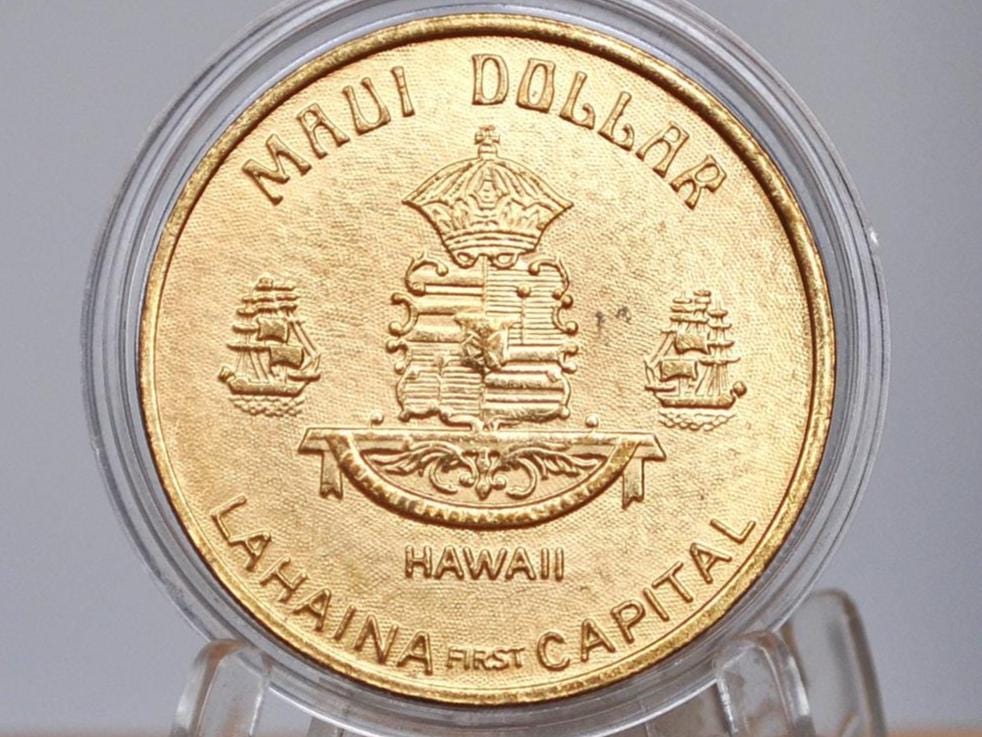 Hawaii Honolulu Dollars - Chamber of Commerce Hawaii - Waikiki Beach - Collectible Exonumia -